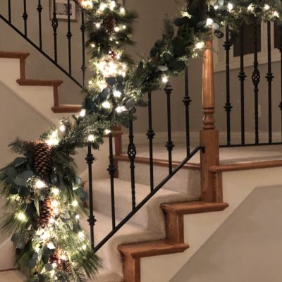 How to Make Inexpensive Pre-lit Garland Look Amazing